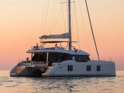 luxury catamaran charter Mallorca Sunreef 70