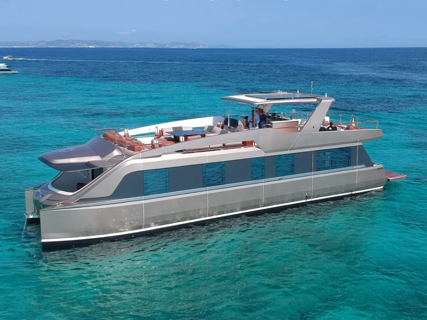 GOLDFINGER HOUSE OF HÜTTER | 64 Catamaran — Yacht rental Mallorca