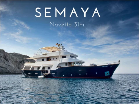 Yacht charter Ibiza Naveta 31m MY Semaya