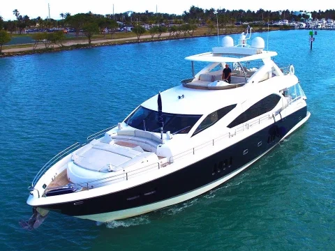 romni sunseeker 86 luxury yacht charter miami