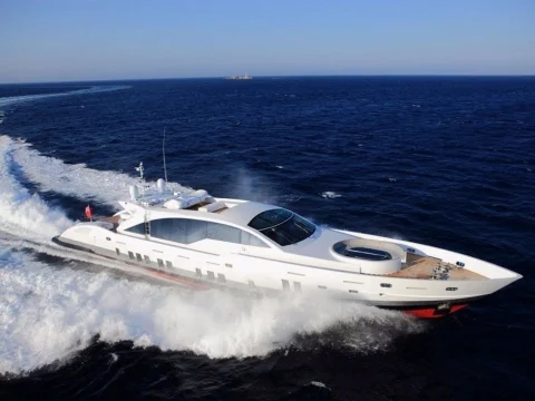 double shot tecnomar 120 luxury yacht charter miami bahamas caribbean
