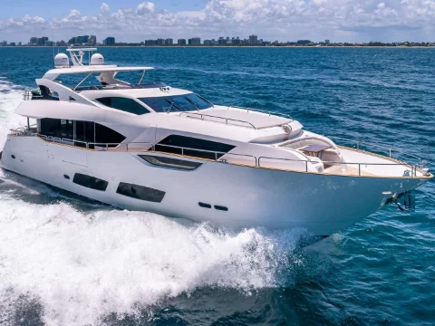 sunseeker 95 my mirracle Yacht charter Bahamas