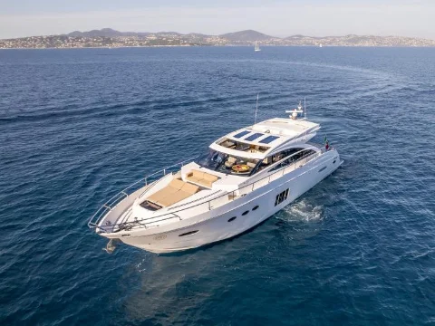 princess v72 yacht charter french riviera