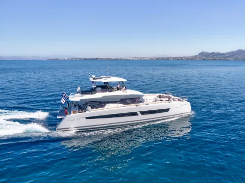 luxury Catamaran ChristAl Mio Fountaine Pajot 67 greece
