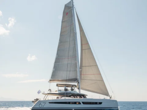 SY Aether Fountaine Pajot 67 yacht charter greece