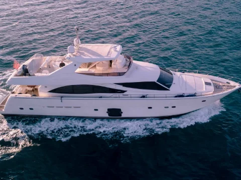 MY Felina Ferretti 830 yacht charter French Riviera