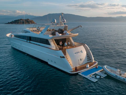 MY AQUILA FA Custom 121 Yacht Charter Greece