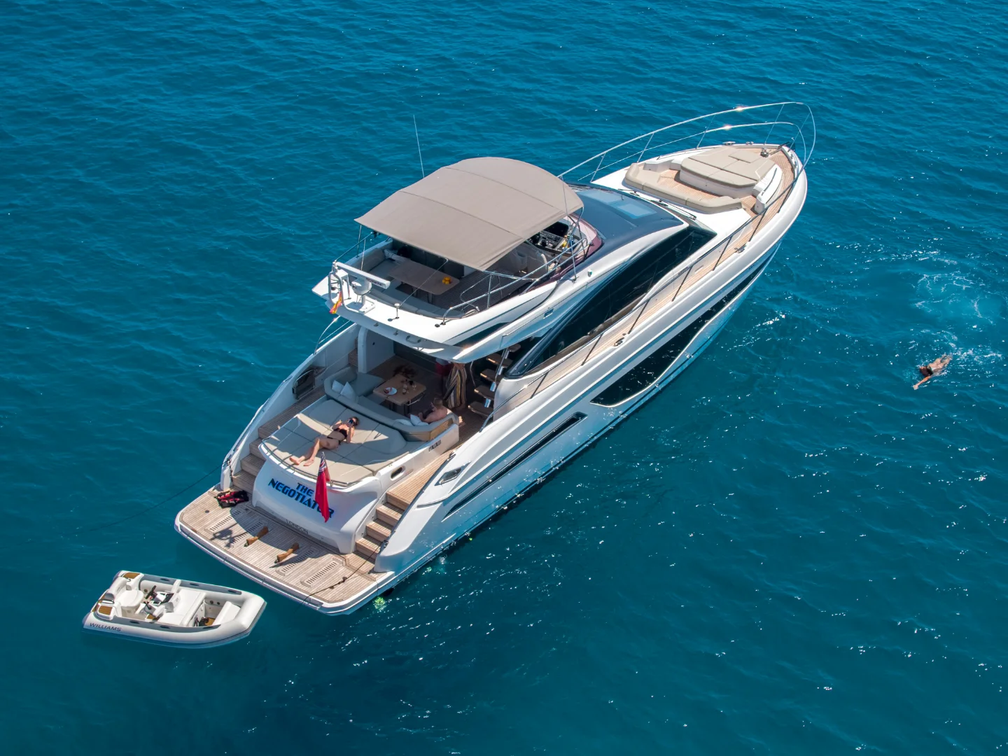 yacht charter mallorca Princess s66 negotiator